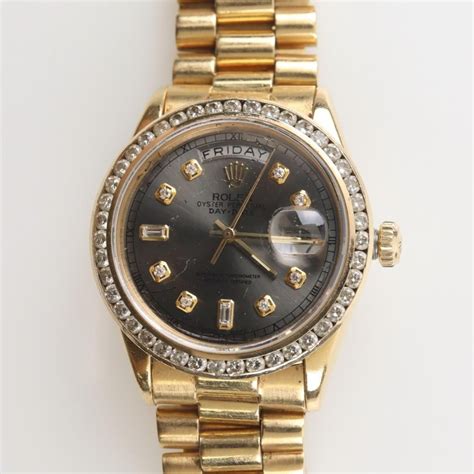 black rolex presidential|Rolex presidential for sale used.